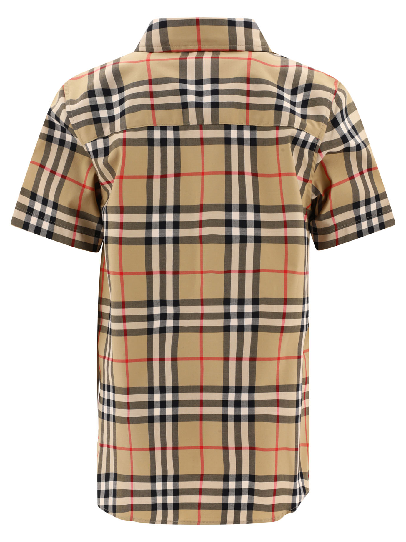 BURBERRY KIDS Beige Check shirt